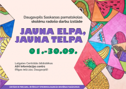 Saskaņas pamatskolas skolēnu radošo darbu izstāde “Jauna elpa, jauna telpa”