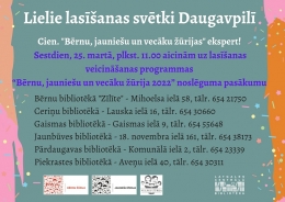 Lielie lasīšanas svētki Daugavpilī!