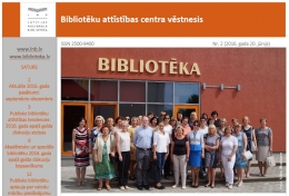 Iznācis Bibliotēku attīstības centra vēstneša otrais numurs