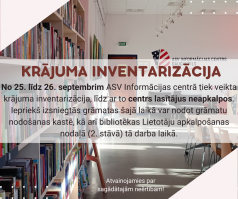 Inventarizācija ASV Informācijas centrā